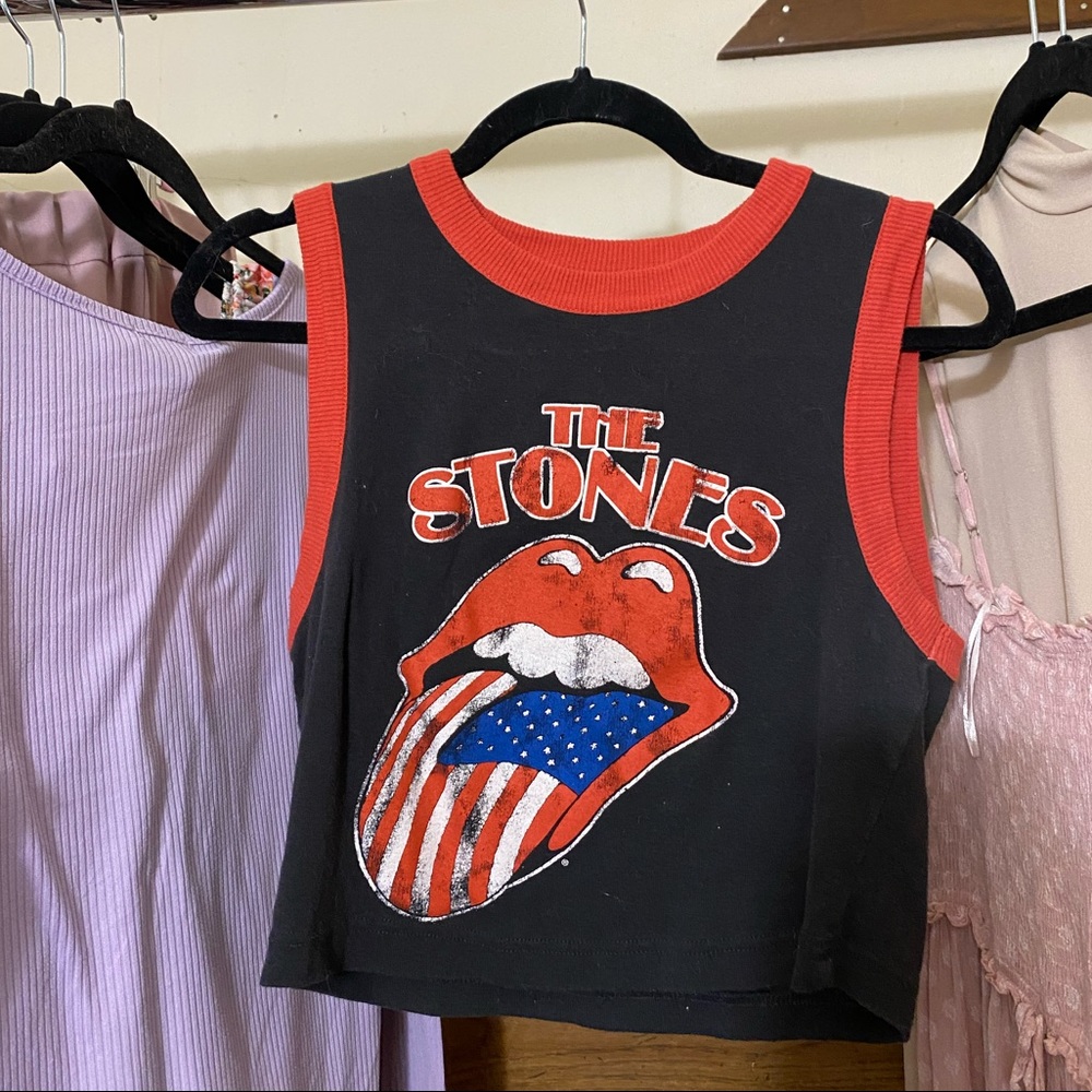Rolling stone crop top size L